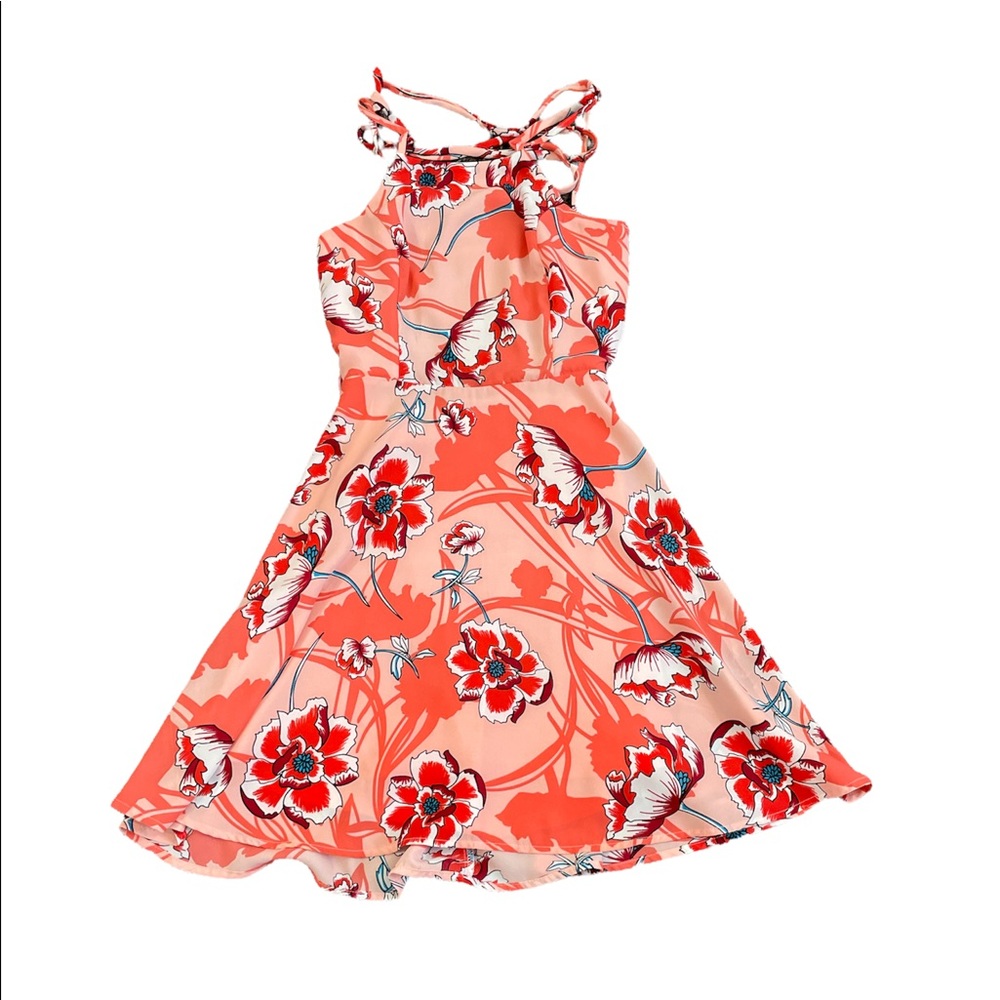 Charlotte Russe Fit & Flare Floral Dress